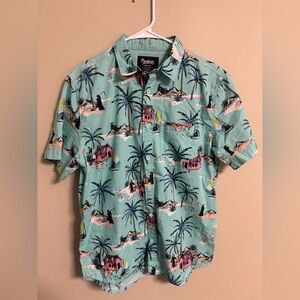 Spencers Grim Reaper Hawaiian Shirt Size Large Novelty Grim Reaper Cotton Button